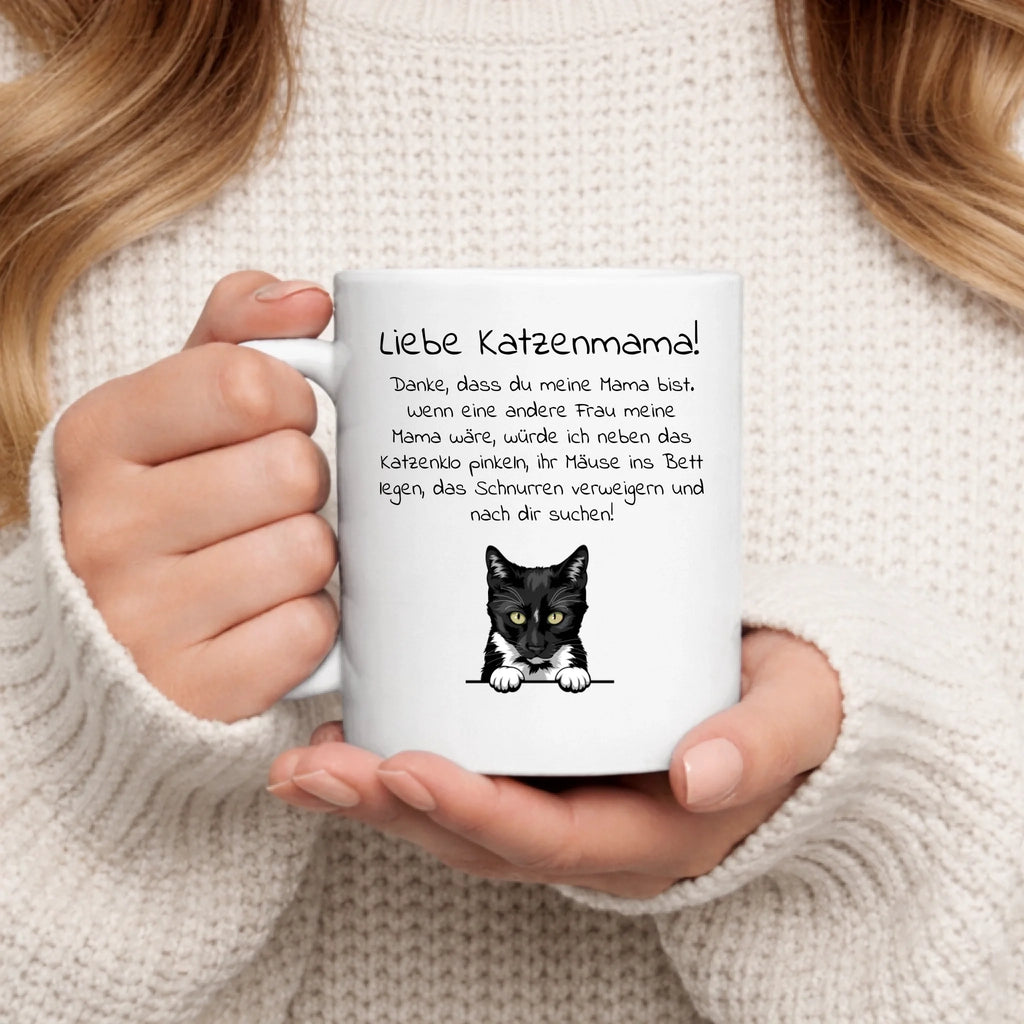 Personalisierte Tasse - Liebe Katzenmama/ Lieber Katzenpapa